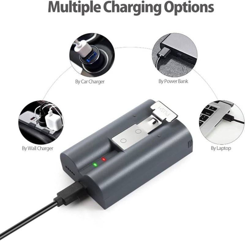 بطارية Asixxsix 8000mAh بديلة لكاميرا جرس الفيديو 2 و3 و3plus و4، بطارية ليثيوم أيون قابلة للشحن، 3 قطع - Image 5