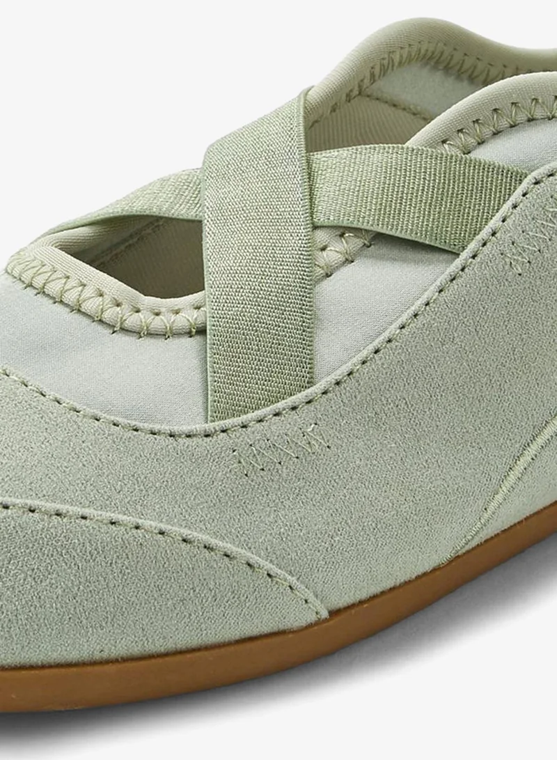 Little Missy GREEN Girls Cross Strap Ballerina Shoes for Women | Best Price UAE