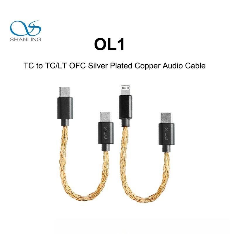 Onix Shanling OL1 Audio Cable Tc-tc/lt Silver-Plated OFC Copper for Alpha Xi1 UA4 - Image 2