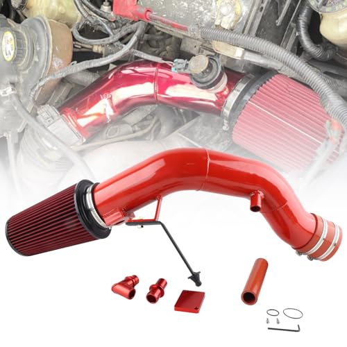 VVORHSBELL 6.0 Powerstroke Cold Air Intake Kit，4″Cold Air Intake Pipe Kit with Oiled Filter Compatible with 2003-2007 Ford F250 F350 F450 Excursion 6.0L Powerstroke Diesel - Image 1