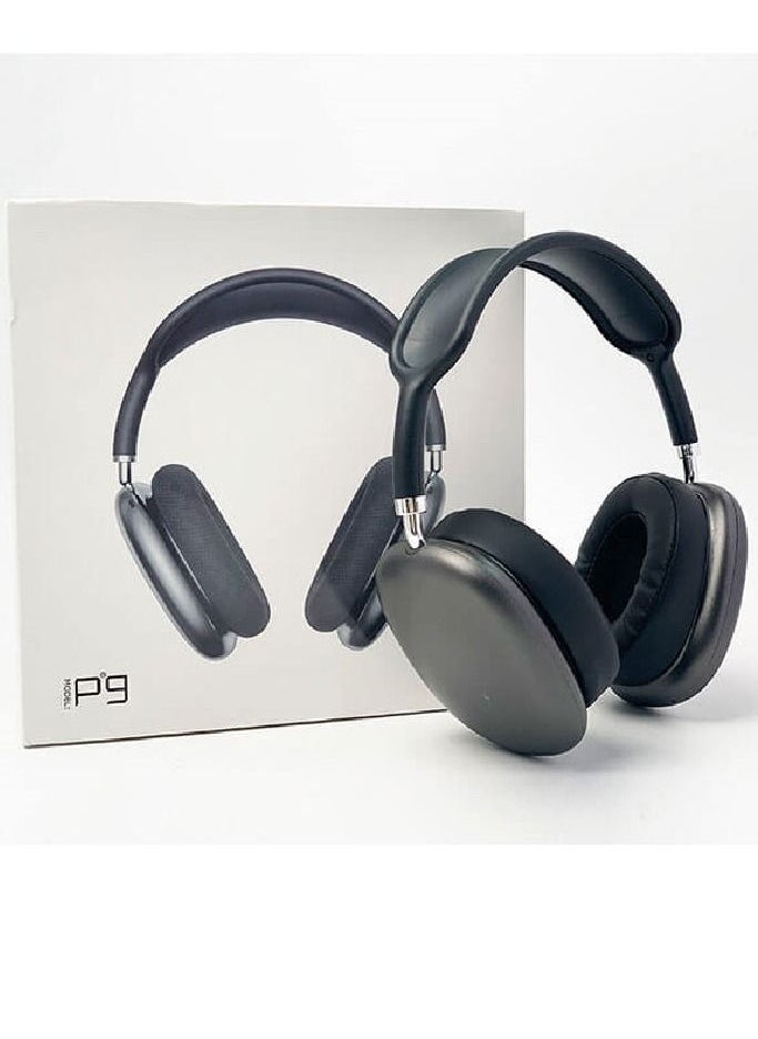 P9 P9 Bluetooth Headphones Over Ear Black  - Image 1