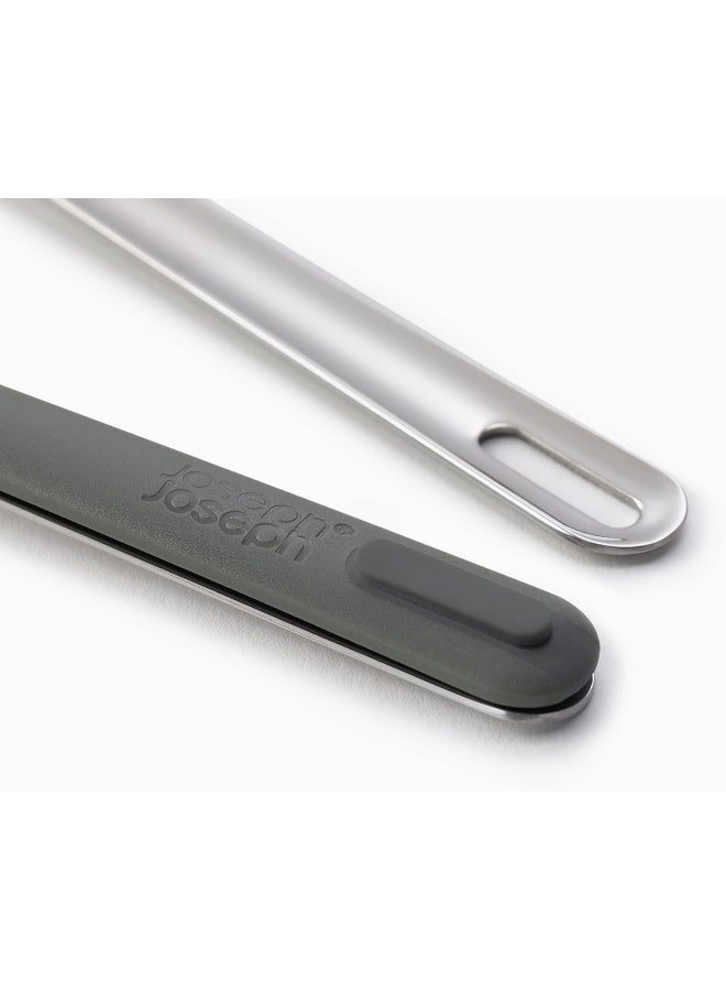 Joseph Joseph GoEat - On the Go Stainless-Steel Travel Cutlery Set for 1, Reusable Knife, Fork and Spoon Set with case for Lunch Box, Camping, Outdoor, Grey - Image 4