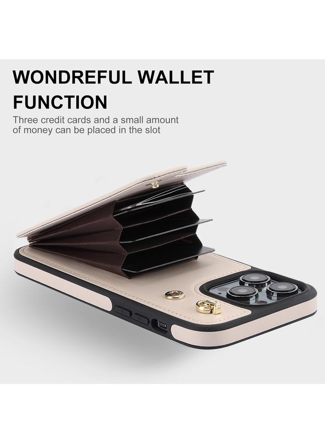 اس-توب جراب هاتف iPhone 11 Pro YM005 بملمس الجلد وحقيبة بطاقات مع حبل طويل - Image 3