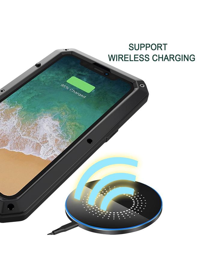 اس-توب جراب لهاتف iPhone 15 Plus مقاوم للصدمات والماء والغبار مصنوع من المعدن والسيليكون - Image 4