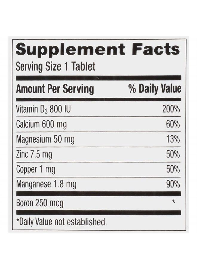 Caltrate Calcium & Vitamin D Plus Minerals, 600+D3 120 Tablets ( Pack of 1)  - Image 2