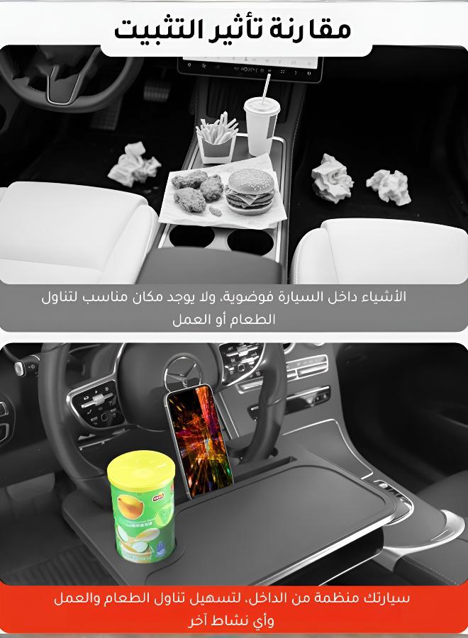 【Multifunctional】Steering Wheel Dining Table and Seat Storage Box — 2-in-1 Product - Image 4