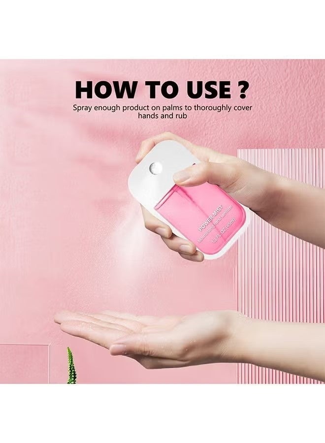 Power Mist Moisturizing hand sanitizer - Power Mist Hydrating Hand Sanitizer Spray For Adults And Kids,Spray Hand Sanitizer Travel Size,Hydrating Hand Sanitizer Spray For Adults,Power Mist Hand Sanitizer 45ml (Strawberry) - Image 4