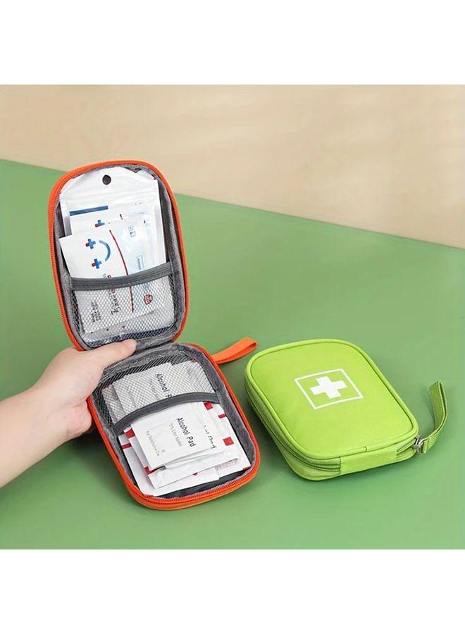 Blue Portable First Aid Pouch Oxford Fabric Medical Storage Bag With Wrist Strap - Image 5