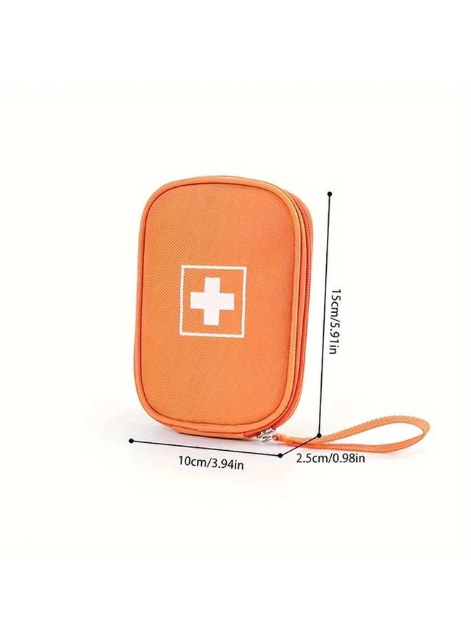 Blue Portable First Aid Pouch Oxford Fabric Medical Storage Bag With Wrist Strap - Image 4