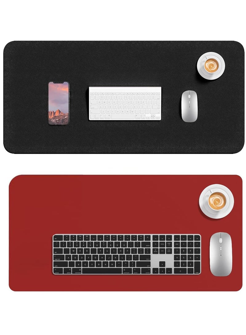 XiuWoo Double-Sided Desk Pad, Large Mouse Pad, Office Desk Mat, Non-Slip PU Leather Desk Blotter, Laptop Desk Pad, Waterproof Desk Writing Pad for Office and Home  - Image 3