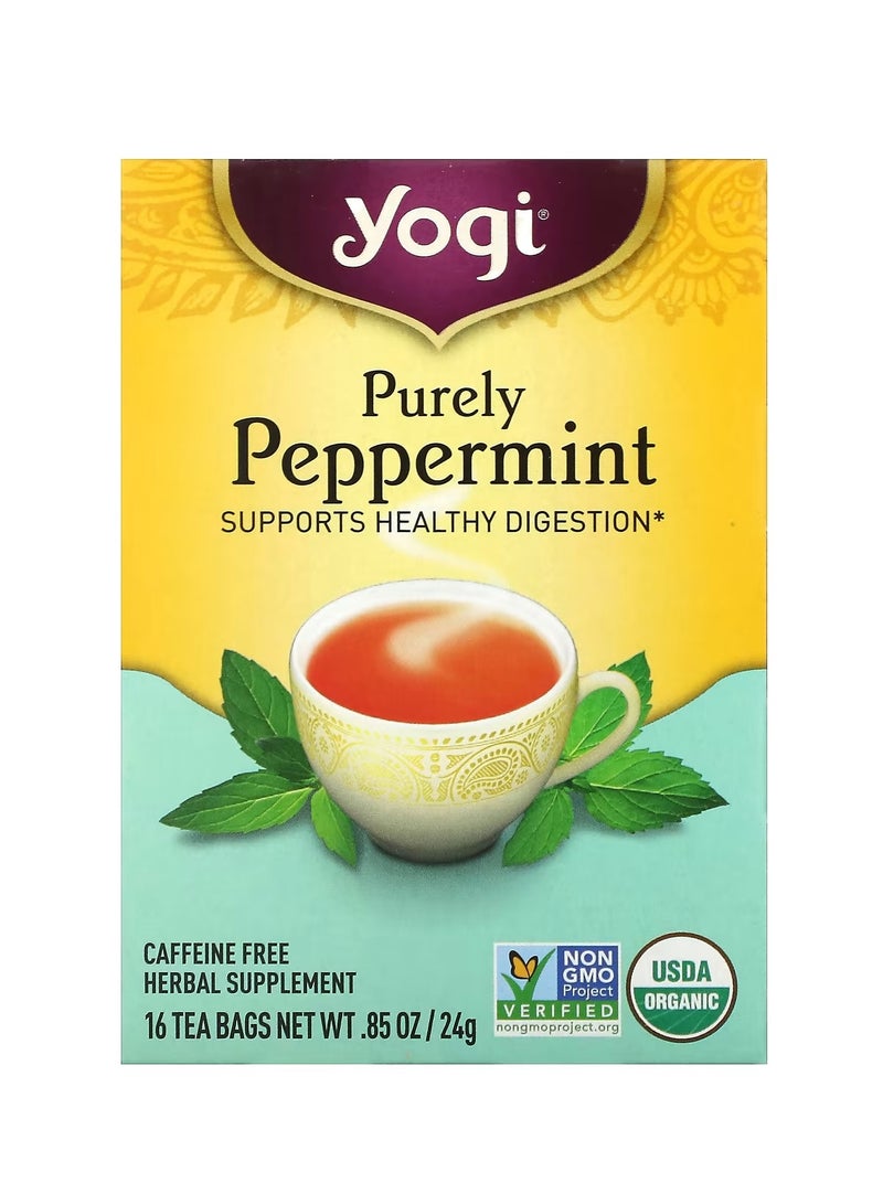 YOGI Purely Peppermint Tea 16 Bags
