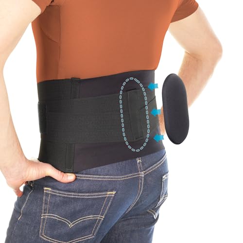 BioSkin Lumbar Support Back Brace Provides Support for Sciatica Pain Relief Herniated Discs and Back Sprains Lumbar Back Belt for Men and Women Large - Image 2