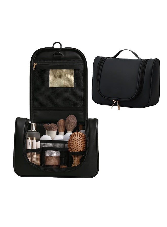 حقيبة سفر معلقة كبيرة لأدوات الزينة والمكياج | منظم حمام للرجال والنساء للكوزمتكس والإكسسوارات والأساسيات - Image 1