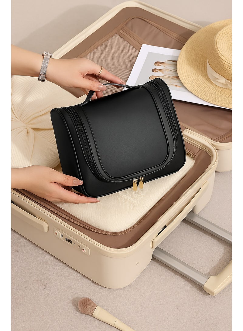 حقيبة سفر معلقة كبيرة لأدوات الزينة والمكياج | منظم حمام للرجال والنساء للكوزمتكس والإكسسوارات والأساسيات - Image 5