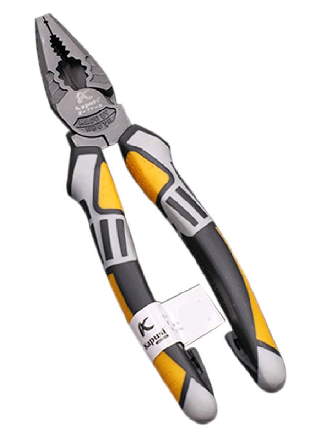 NIBEMINENT Professional Electrician Plier Yellow/Black/Silver 