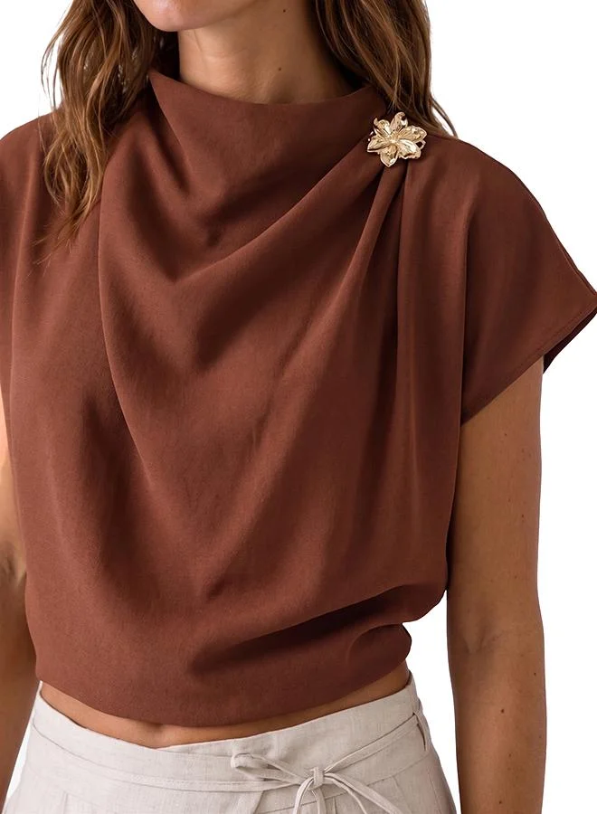 Koton  High Neck Blouse for Women | Best Price UAE
