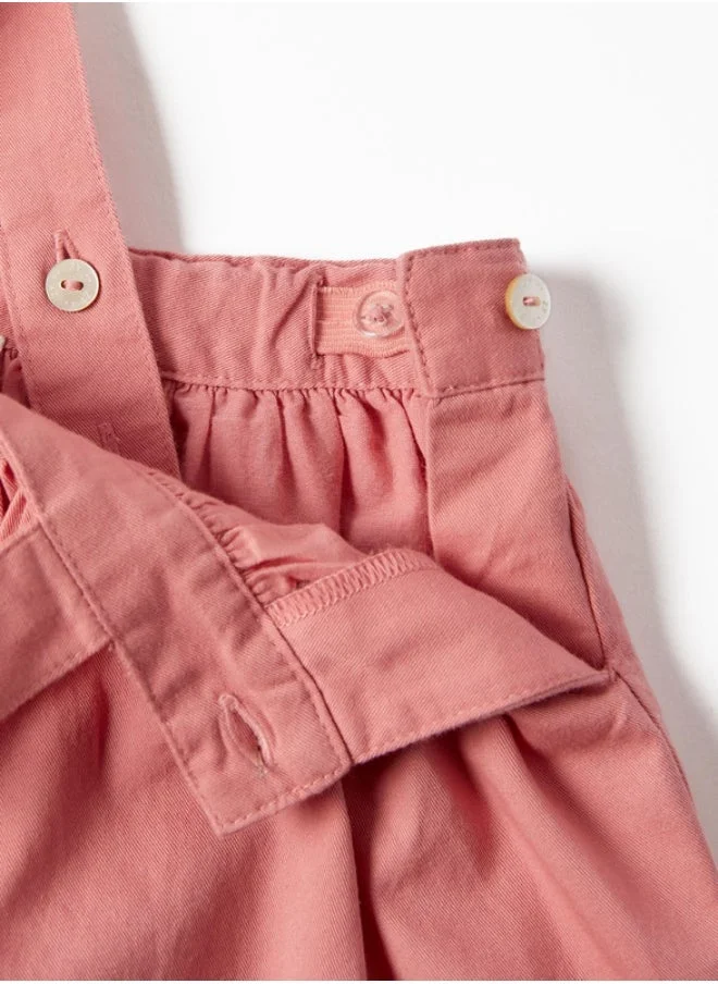 زيبي Pinafore Dress for Baby Girls, Pink