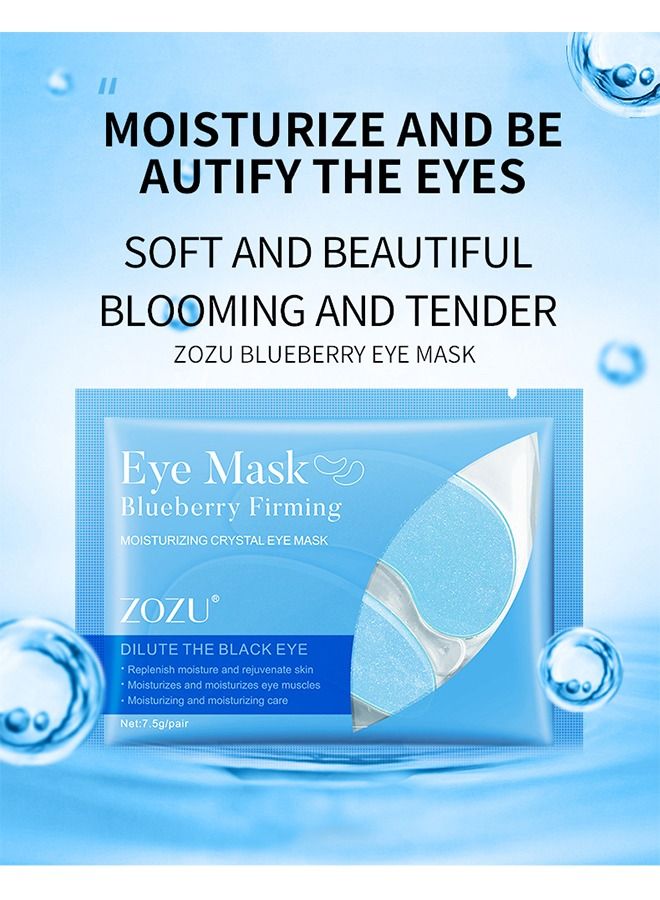 SADOER 10Pcs Under Eye Patches Blueberry Collagen Eye Mask Eye Gel Treatment Masks for Reducing Dark Circles,Puffy Eyes & Anti Aging,Under Eye Gel Pads Blueberry  - Image 2