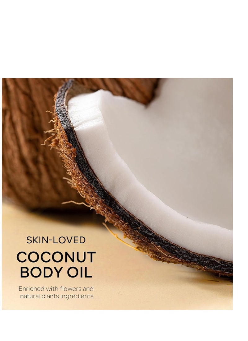 KYDA KYDA Body Glow Oil, SPF 45 Broad Spectrum, Sunscreen Body Oil with Gold Mica, Moisturizing Coconut, Lightweight Glow Skin Moisturizer, Water Resistant, 3.38 fl oz, GOLD  - Image 3