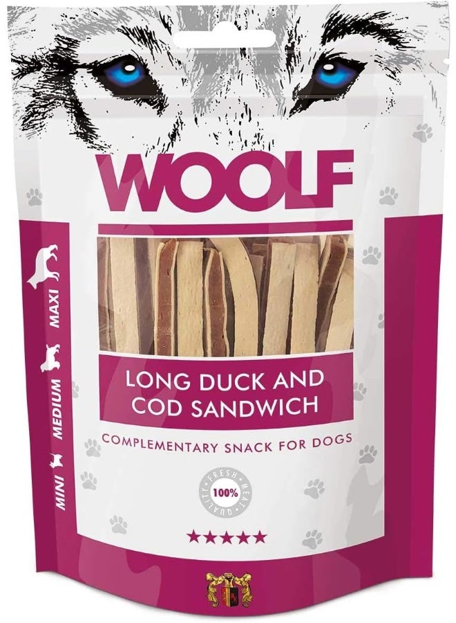 Woolf long Duck and cod sandwich 100X100G