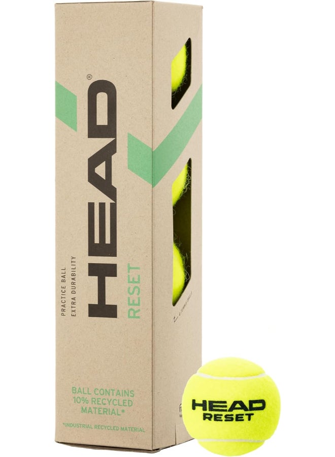 Head Reset Tennis Balls (4-Pack) – Non-Pressurized, Extra Durable for Training & Practice – Professional Tennis Racquet – High Performance | Lightweight | Power & Control - Premium tennis_balls designed for performance, durability, and comfort - Premium Tennis Balls for Performance, Durability and Everyday Use - Image 3