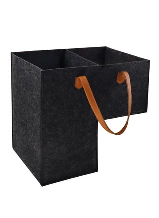 Stair Basket with Leather Handle for Carpeted Stairs, Staircase Basket with Collapsible Baffle for 16’’ wooden stairs, Foldable Basket Organizer for Office Home stairway in tidy and Storage - pzsku/ZCB663827FDF42EE1CC10Z/45/_/1717051015/ef9844e8-653a-4623-8a19-5da0cf0316f1