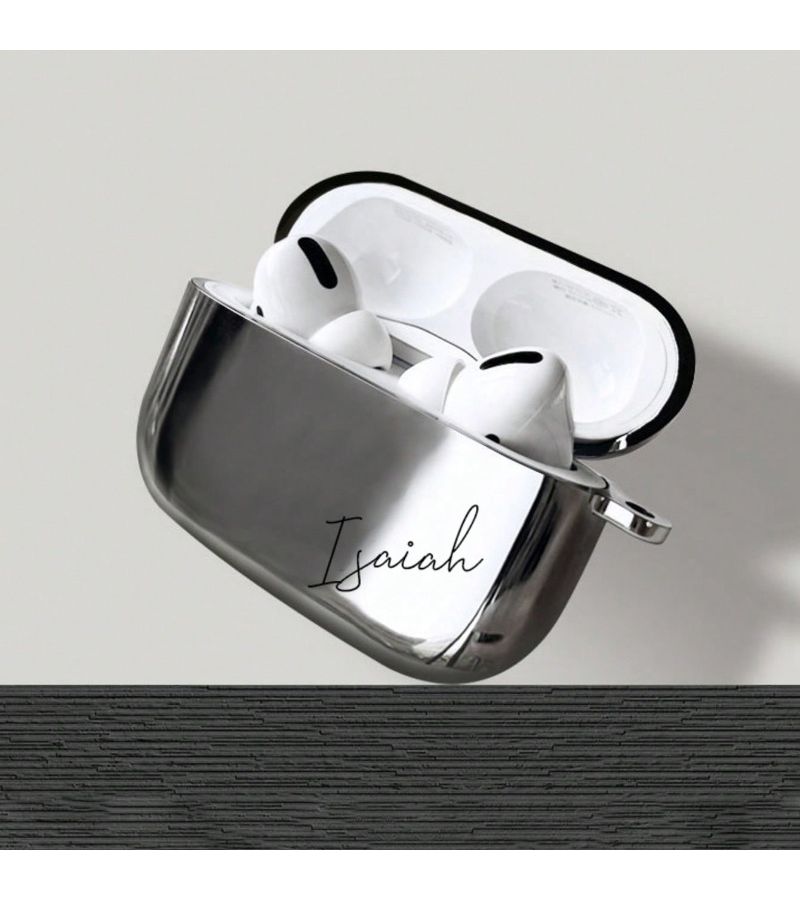 Electroplated Silver Earphone Covers for Airpods 1 2 Personalized Custom Gift - Image 2
