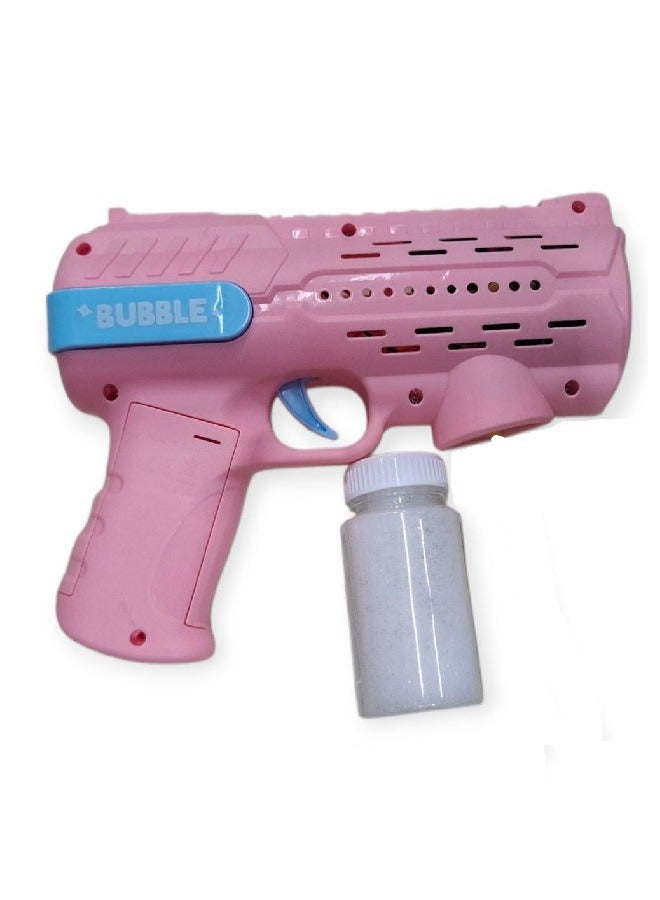 BUBBLE GUN Bubble Machine Bubble Gun For Kids,Big Bubbles Maker Toy Solution/180° No leakage Bubble Blower with 1000+ Bubbles Per Minute Pink - Image 1