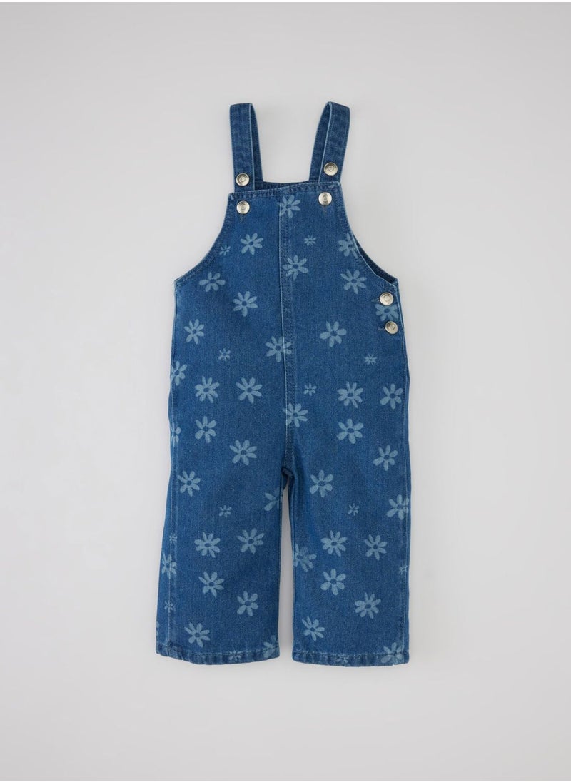 DeFacto - Jean Regular Fit Flower Jumpsuit - Image 1