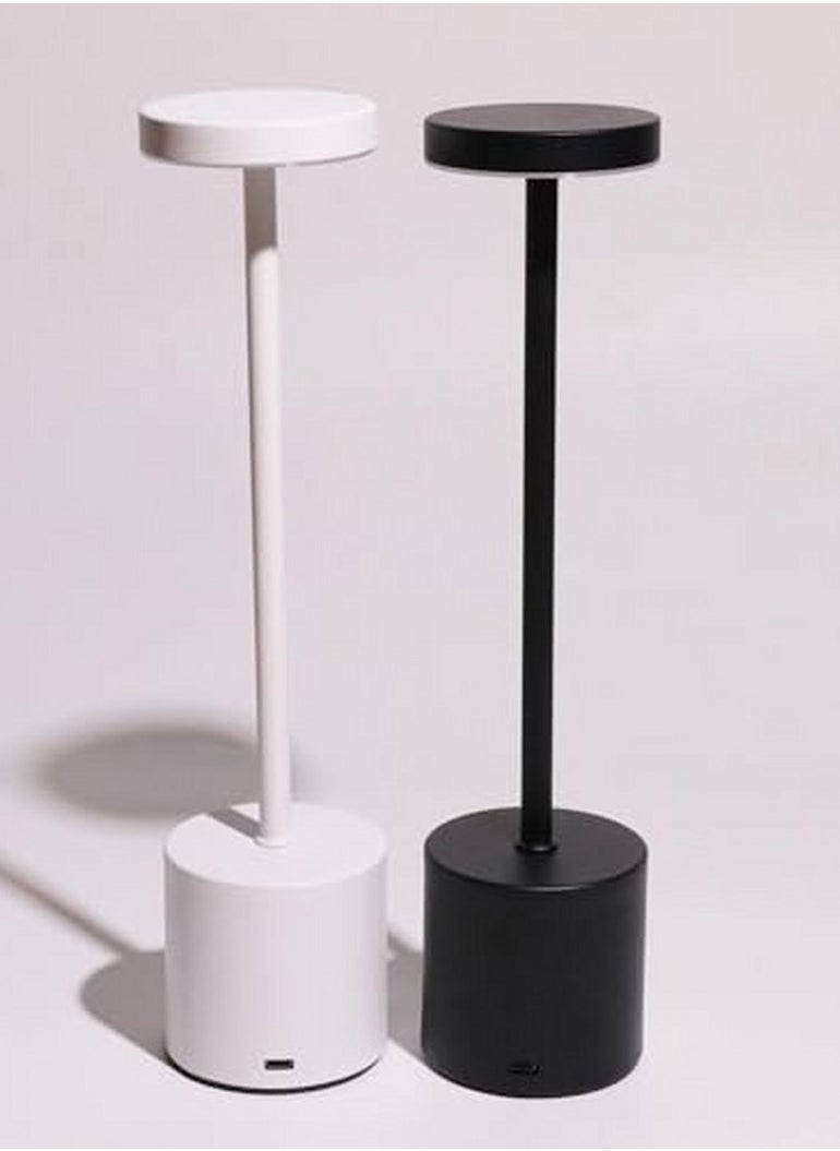 VIO Portable LED Table Desk Lamp Bedside Night Light with Touch Sensor 3 Color Rechargeable Cordless Lamp for Kids Nursery Dimming for Home Bedroom Nursery Restaurant Bar White Matt  - Image 4