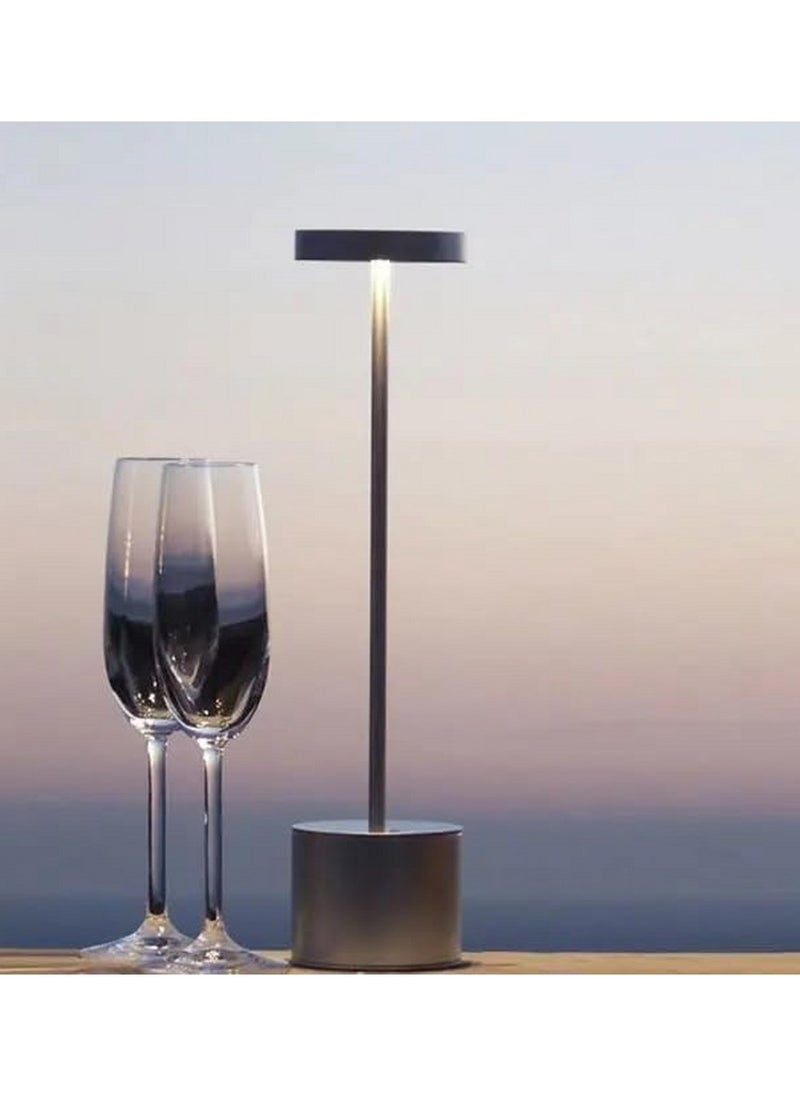 VIO Portable LED Table Desk Lamp Bedside Night Light with Touch Sensor 3 Color Rechargeable Cordless Lamp for Kids Nursery Dimming for Home Bedroom Nursery Restaurant Bar White Matt  - Image 3
