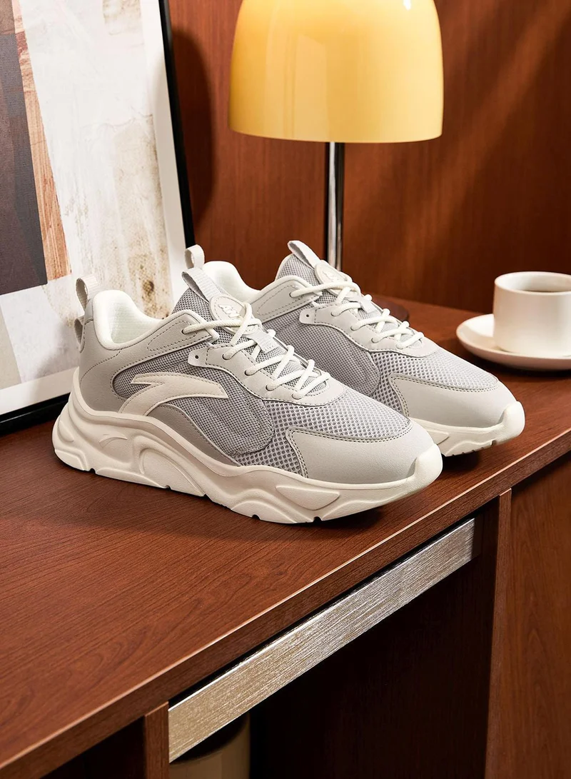 ANTA Men’s Retro Sneakers with Lightweight EVA Platform &amp; Durable Outsole