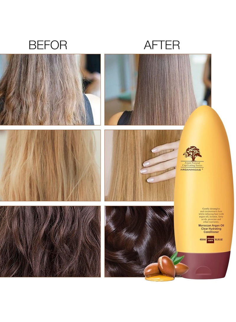 Arganmidas Moroccan Argan Oil Clear Hydrating Conditioner 450ml - Image 2