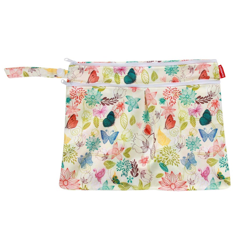 Damero 3pcs Pack Wet Dry Bag for Cloth Diapers Daycare Organizer Bag, Jungle - Image 3