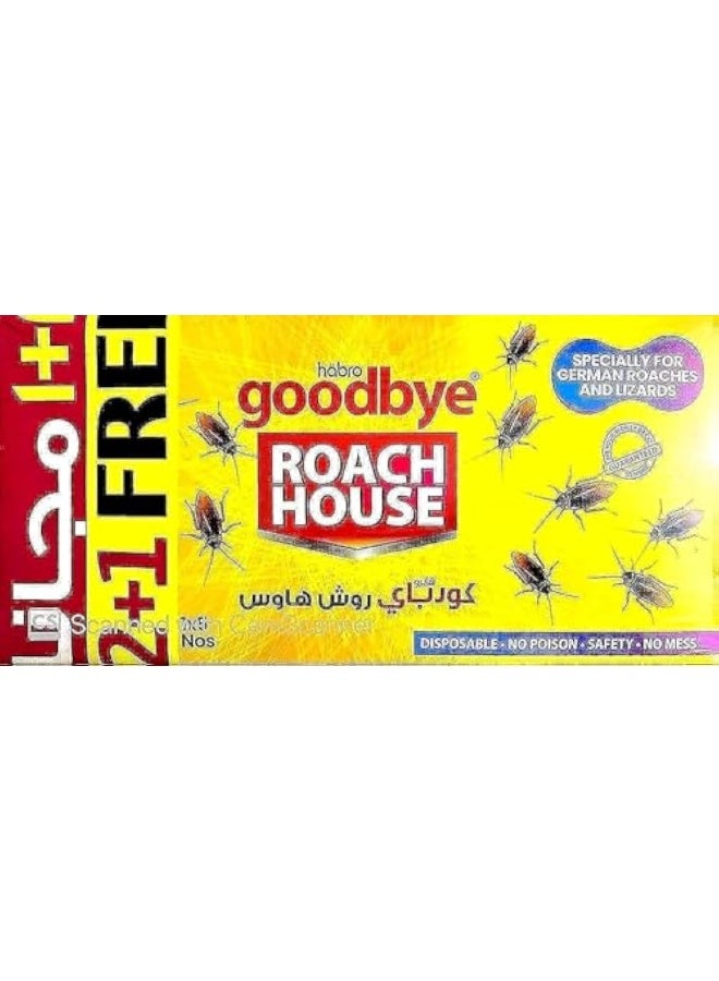 Goodbye Roach House Cockroach Trap 2 + 1 FREE - Image 1