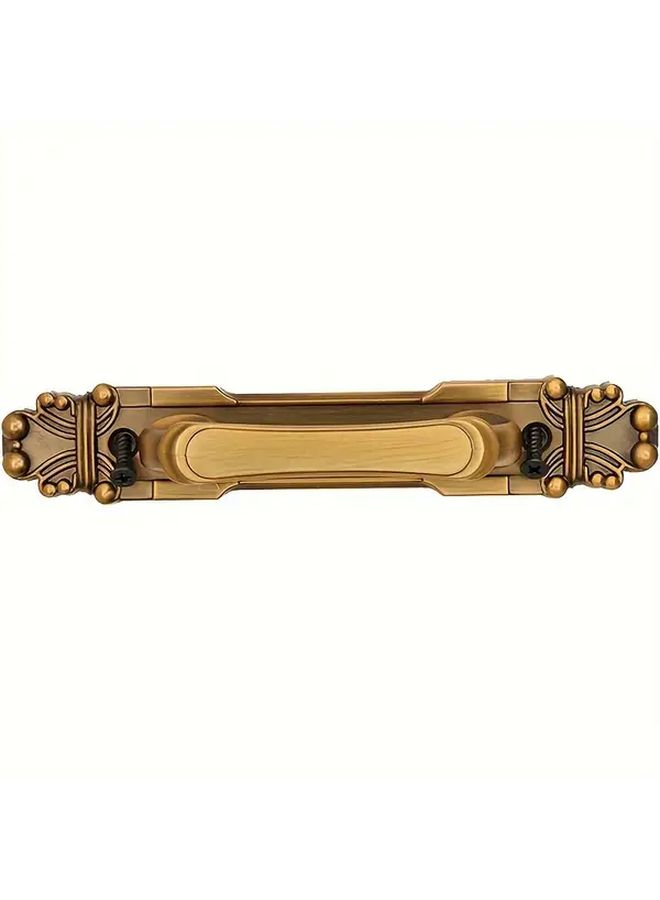 Brass Aluminum Alloy Cabinet Handles 2pcs Vintage European Door Pulls With Installation Hardware - Image 3