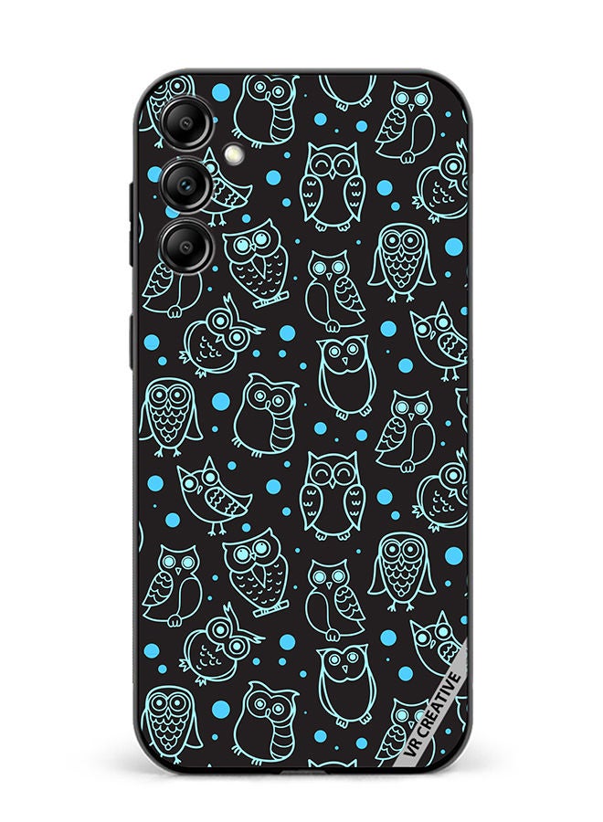 VR CREATIVE Protective Case Cover For Samsung Galaxy M54 Night Owl Stroke Design Multicolour - Image 1