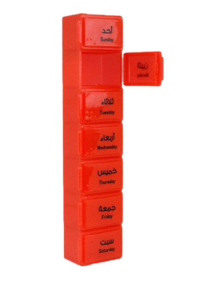 Transparent Red Medicine Box