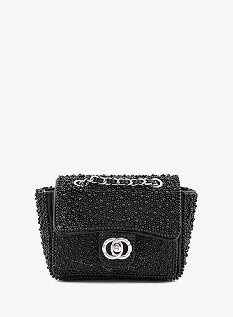 Cuple Tween Girls Pearl-Embellished Mini Crossbody Bag