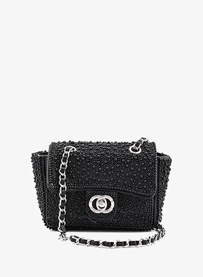 Cuple Tween Girls Pearl-Embellished Mini Crossbody Bag
