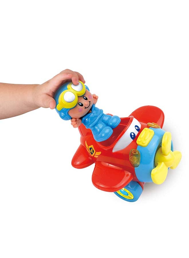 Happy Kids Little Learners Shake And Move Plane - Interactive Light And Sound Toy - Image 3
