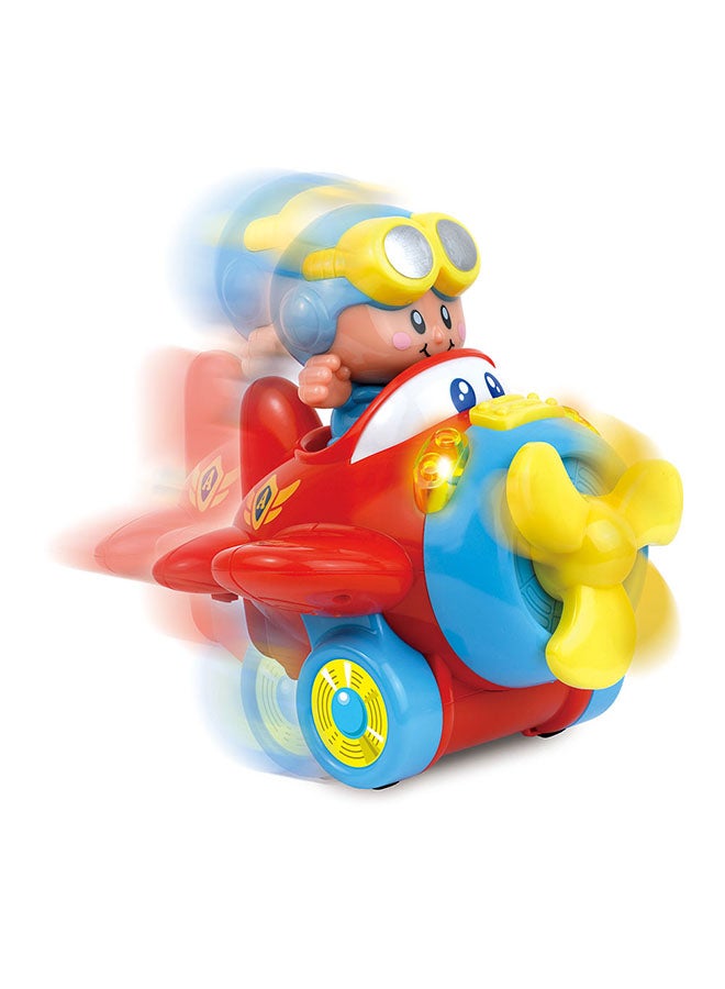 Happy Kids Little Learners Shake And Move Plane - Interactive Light And Sound Toy - Image 1