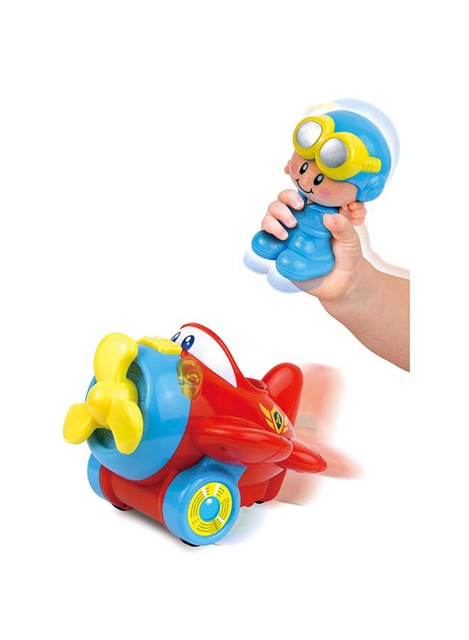 Happy Kids Little Learners Shake And Move Plane - Interactive Light And Sound Toy - Image 2