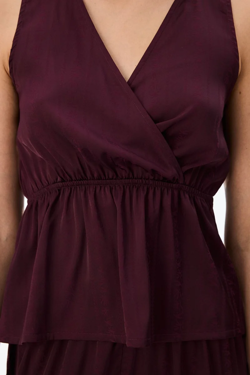 Penti PENTI Aurora Dark Floral Satin Cami Pajama Top