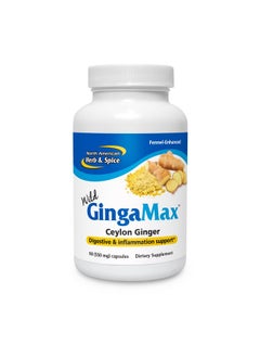 North American Herb & Spice Gingamax 90 Capsules Ceylon Ginger Digestive Support Nongmo 45 Servings  - Image 2