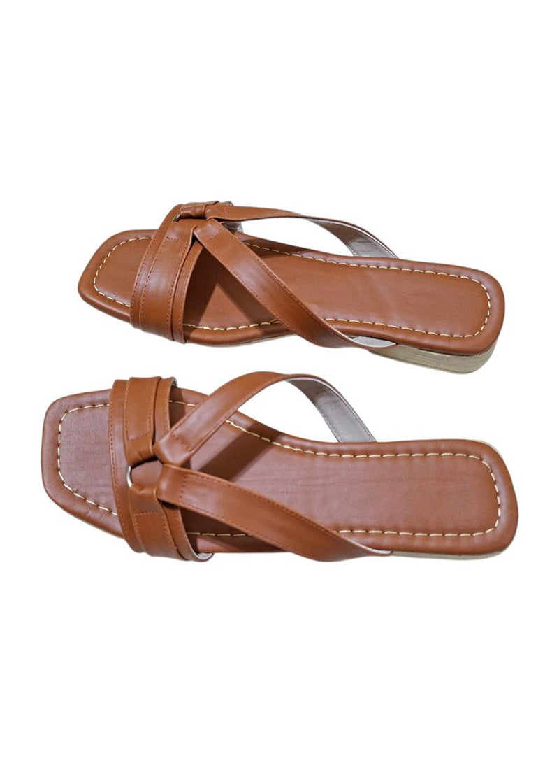 Karisma Flat Simple Design Strappy Slippers - Image 2