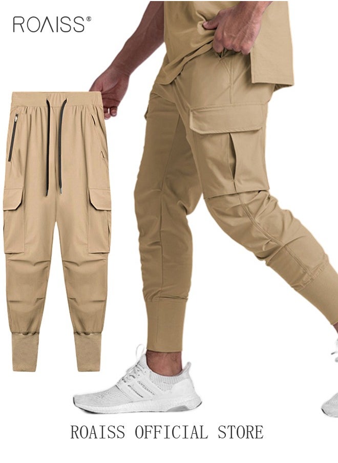 Men's Lightweight Cargo High Rib Jogger Slim Fit Workout Pants with Zip Pockets - pzsku/ZCB66E7A600A6B1606A61Z/45/_/1721371354/079e6927-d08a-420a-be1c-123f2b4d1182