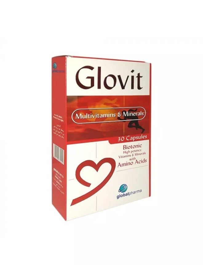 Glovit Biotonic High Potency Multivitamins & Minerals – 30 Capsules