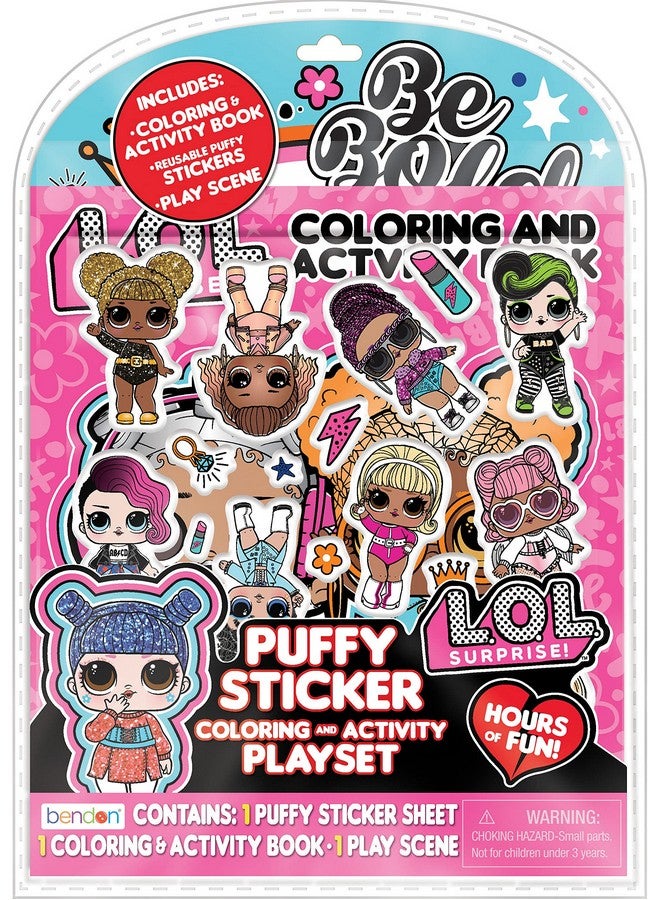 Bendon Lol Surprise Puffy Sticker Coloring And Activity Playset Book - Image 2