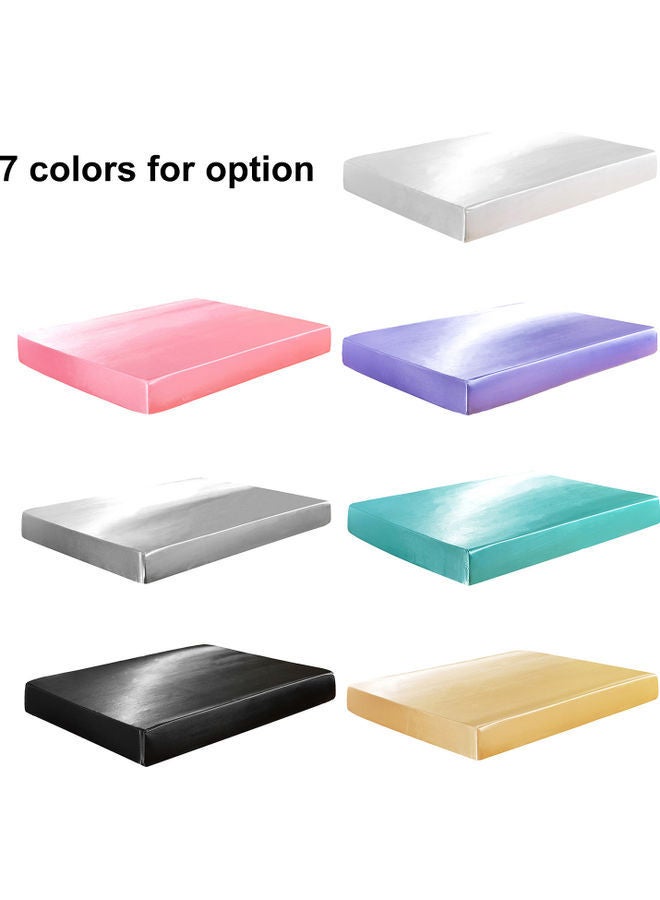 NIBEMINENT Well-made Soft Silk Fitted Sheet Cover polyester Green 37.00 x 3.00 28.00cm - Image 3